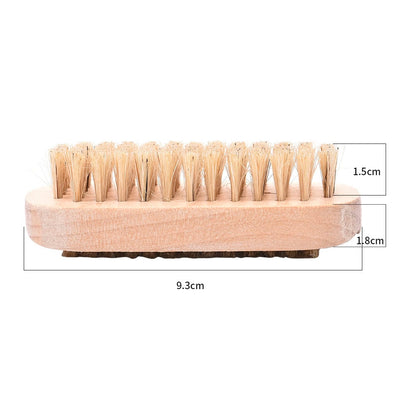 Coarse Bristle Double-Sided Wooden Nail Brush by HitMyNeed