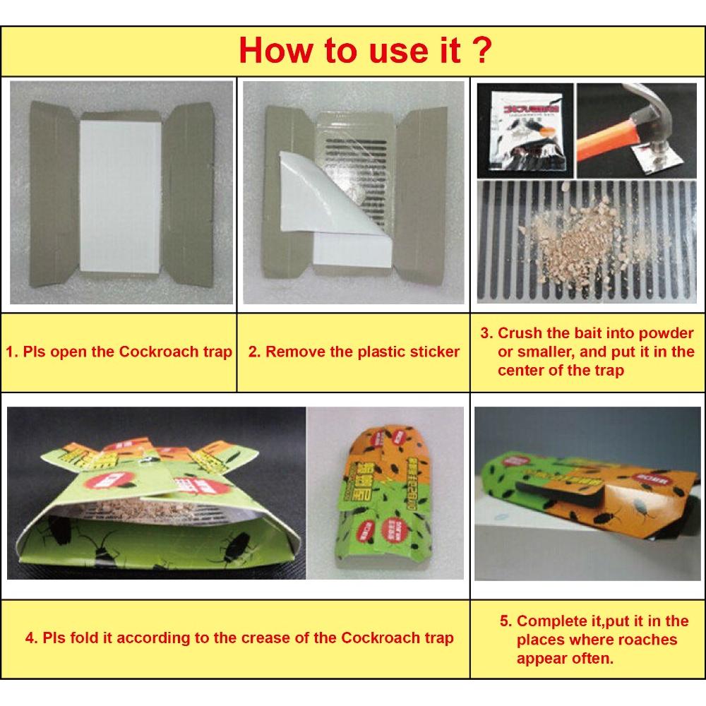 Cockroach, Ant & Spider Glue Traps (Set of 10) by HitMyNeed