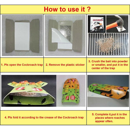 Cockroach, Ant & Spider Glue Traps (Set of 10) by HitMyNeed