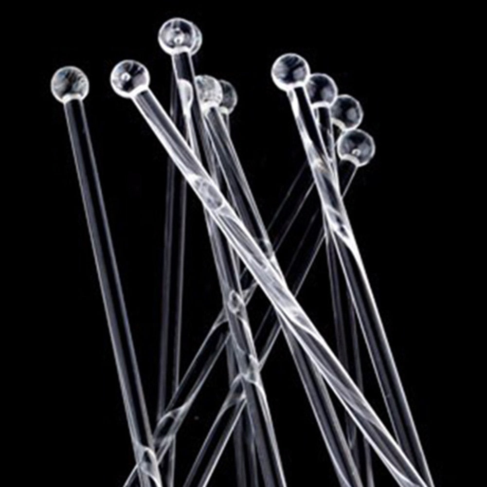 Cocktail Acrylic Swizzle Sticks Set (10 Pack) by HitMyNeed