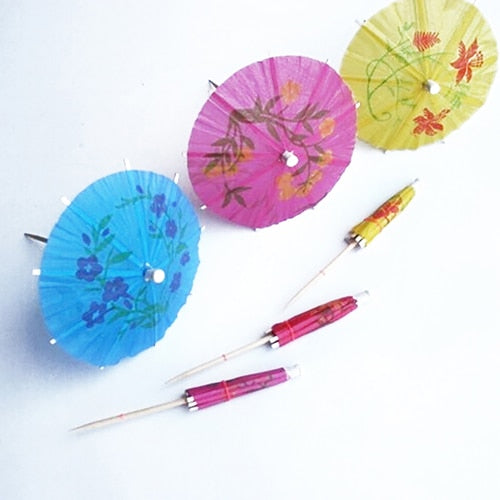 Cocktail Umbrellas Drink Decorations (50 Pack) by HitMyNeed