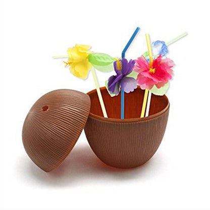 Coconut Cup Summer Party Mug 13cm Plastic by HitMyNeed