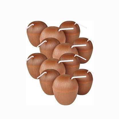 Coconut Cup Summer Party Mug 13cm Plastic by HitMyNeed