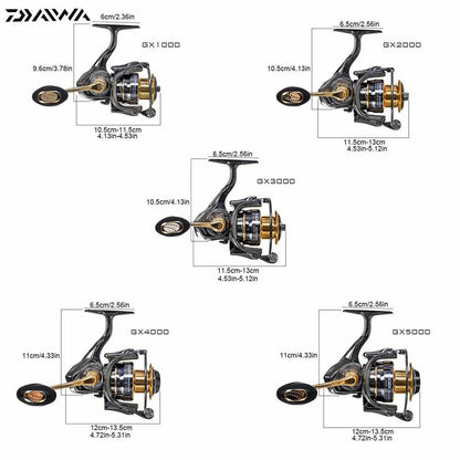 CODEK All-Metal Spinning Fishing Reel 15kg Drag by HitMyNeed