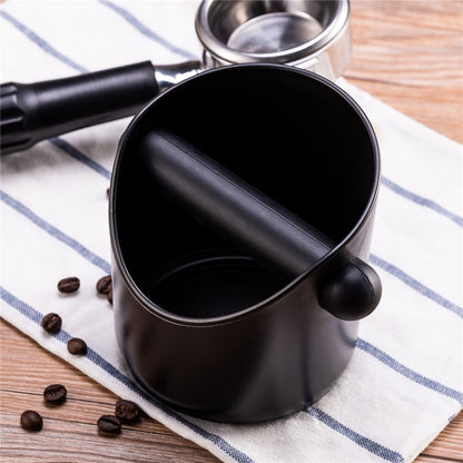 Coffee Knock Box with Shock-Absorbing Rubber Bar by HitMyNeed