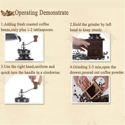 Coffee Mill Classic Manual Bean Grinder by HitMyNeed