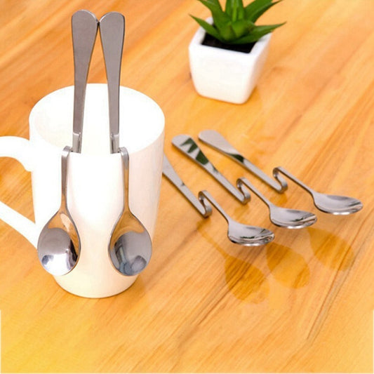 Coffee Spoon 5pc Stainless Steel Hanging Spoon Set by HitMyNeed