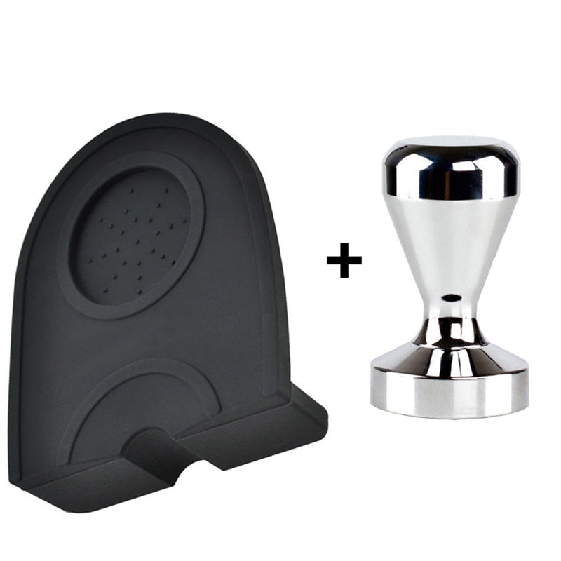 Coffee Tamper 51mm with Non-Slip Silicone Pad by HitMyNeed