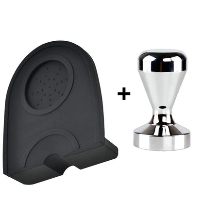 Coffee Tamper 51mm with Non-Slip Silicone Pad by HitMyNeed