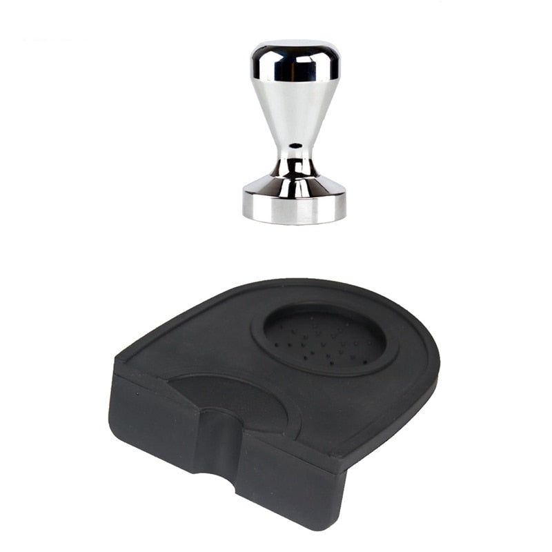 Coffee Tamper 51mm with Non-Slip Silicone Pad by HitMyNeed