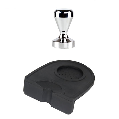Coffee Tamper 51mm with Non-Slip Silicone Pad by HitMyNeed