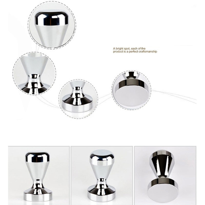 Coffee Tamper 51mm with Non-Slip Silicone Pad by HitMyNeed