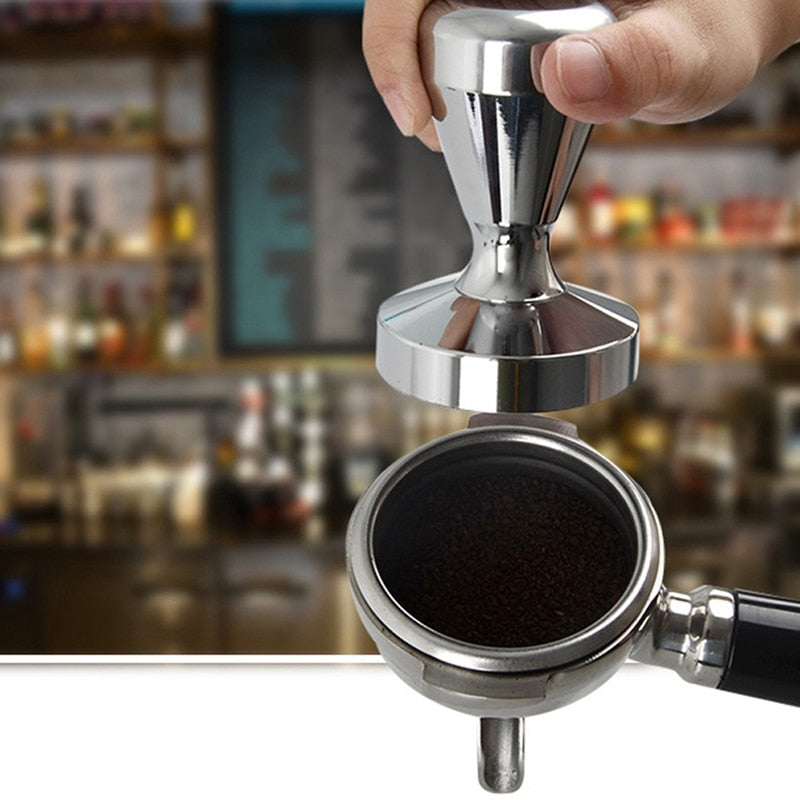 Coffee Tamper 51mm with Non-Slip Silicone Pad by HitMyNeed