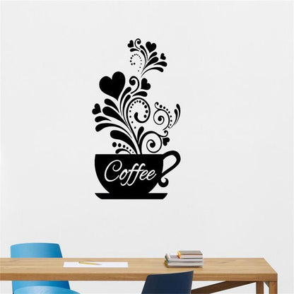 Coffee Wall Sticker for Kitchen, Café & Restaurant by HitMyNeed