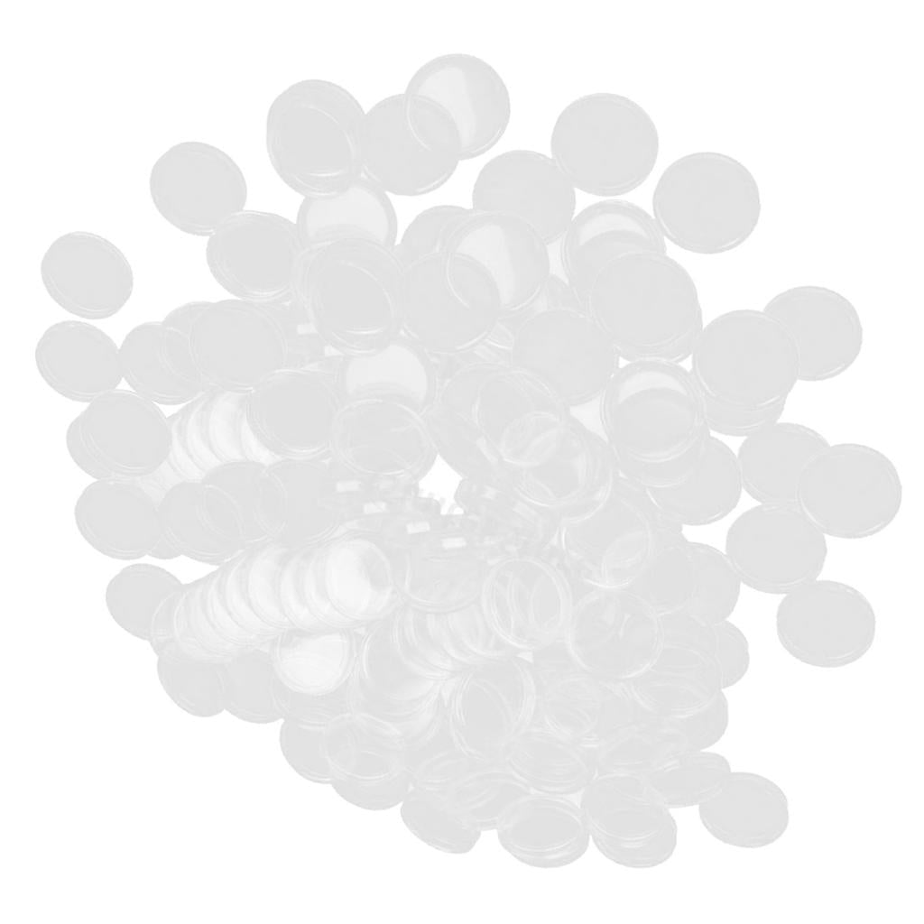 Coin Capsules Set 200 pcs, 21 mm Clear Holders by HitMyNeed