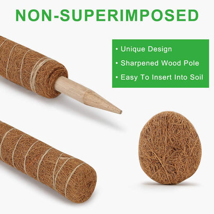 Coir Plant Support Stick Climbing Pole 60cm by HitMyNeed