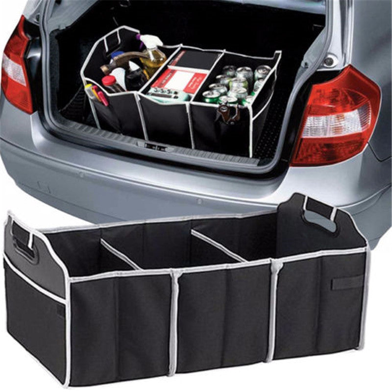 Collapsible 3-Compartment Car Trunk Organizer by HitMyNeed