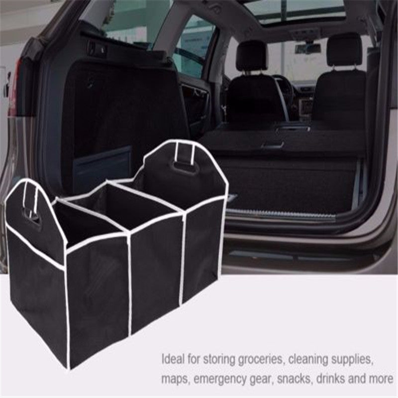 Collapsible 3-Compartment Car Trunk Organizer by HitMyNeed