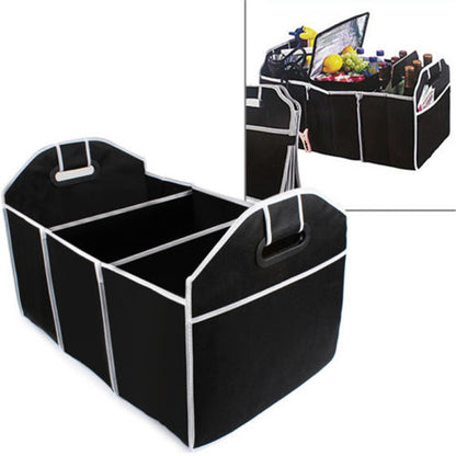 Collapsible 3-Compartment Car Trunk Organizer by HitMyNeed