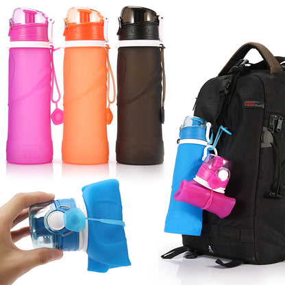 Collapsible 750ml Outdoor Water Bottle by HitMyNeed