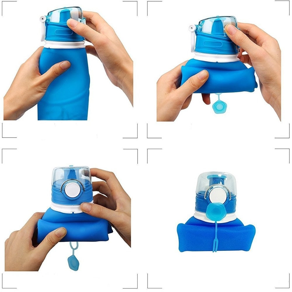Collapsible 750ml Outdoor Water Bottle by HitMyNeed