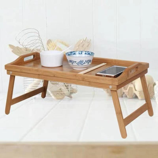 Collapsible Bamboo Wooden Bed and Laptop Tray by HitMyNeed