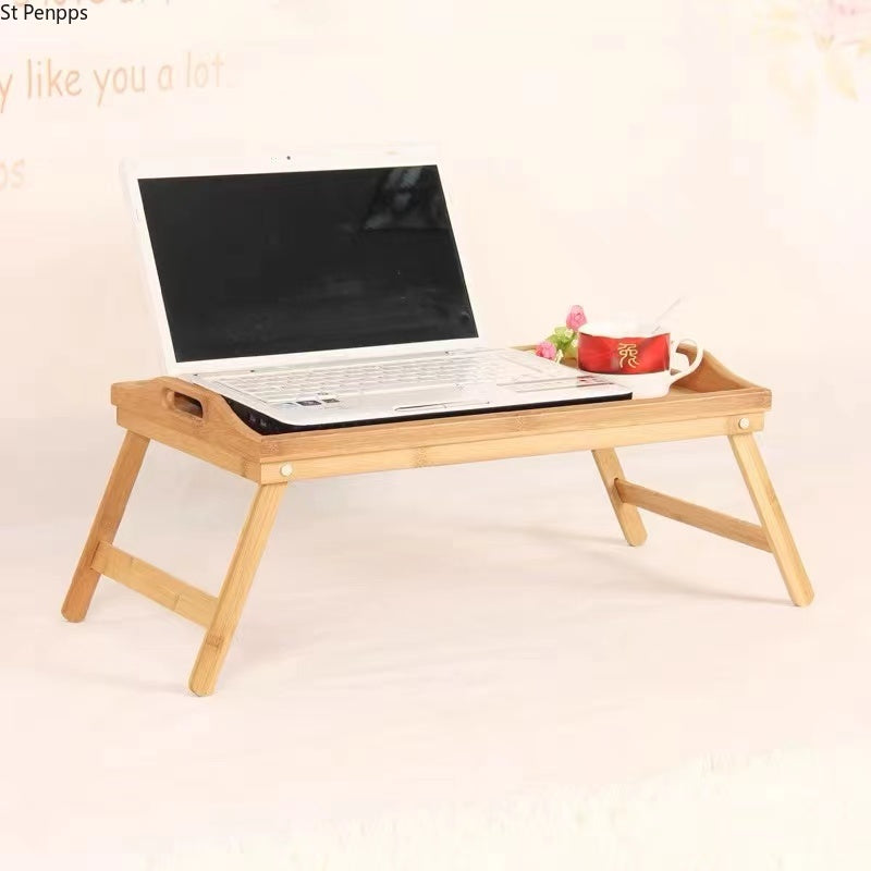 Collapsible Bamboo Wooden Bed and Laptop Tray by HitMyNeed