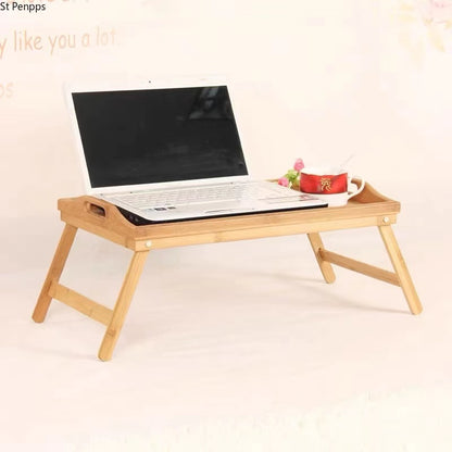 Collapsible Bamboo Wooden Bed and Laptop Tray by HitMyNeed