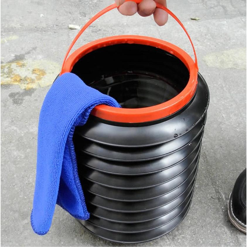 Collapsible Camping Bucket 4L Foldable Water Container by HitMyNeed