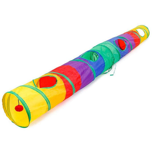 Collapsible Cat Tunnel Toy with Peek Holes by HitMyNeed