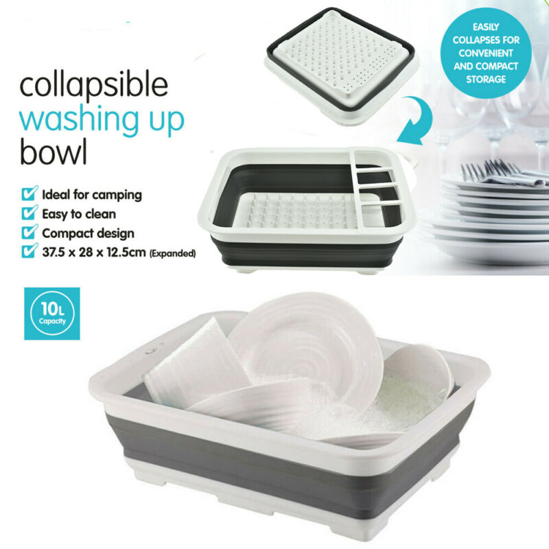 Collapsible Dish Drainer Multi-Function Rack by HitMyNeed