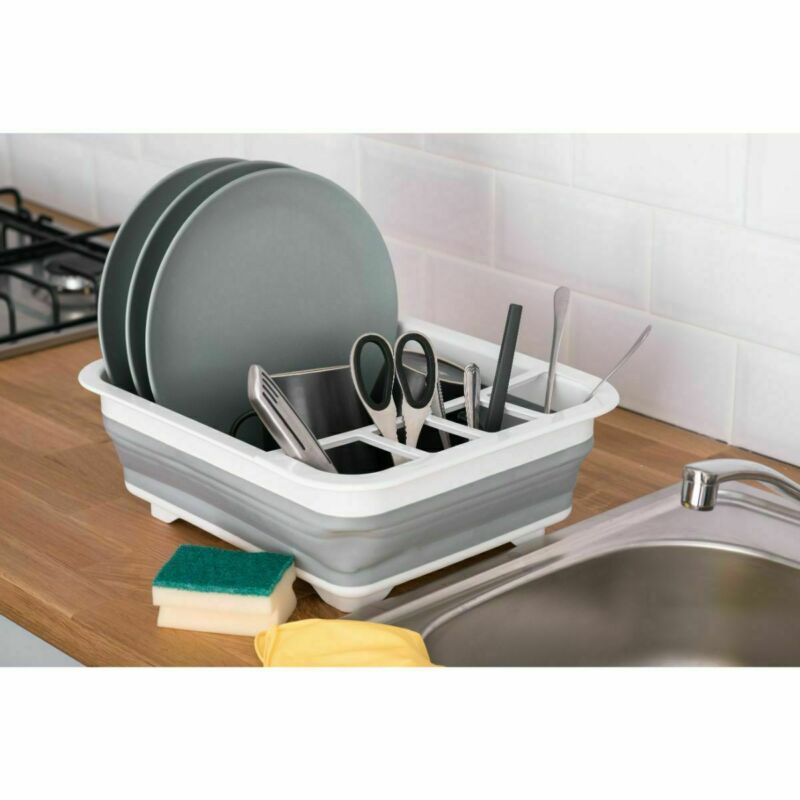 Collapsible Dish Drainer Multi-Function Rack by HitMyNeed