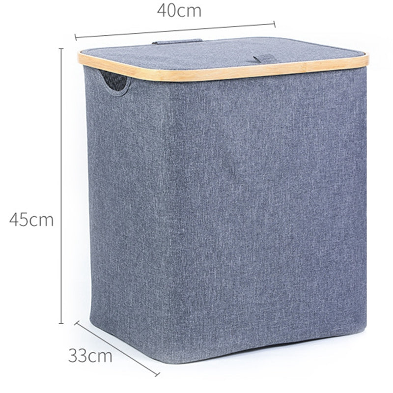 Collapsible Laundry Hamper with Lid and Handles by HitMyNeed