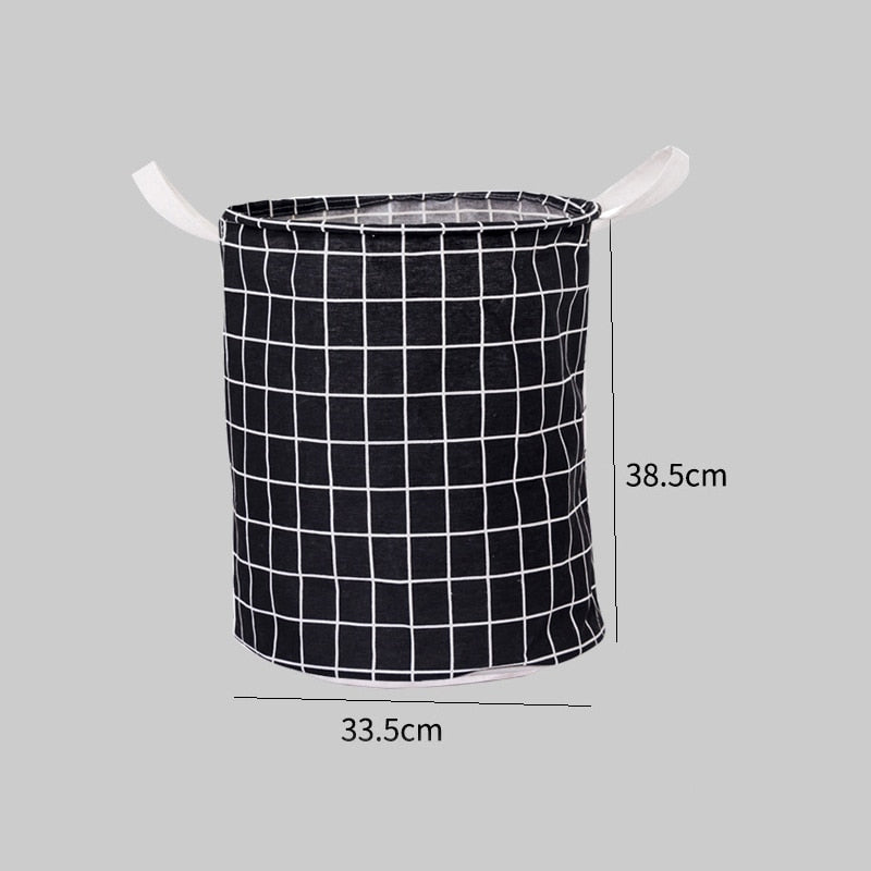 Collapsible Linen Laundry Hamper Basket by HitMyNeed