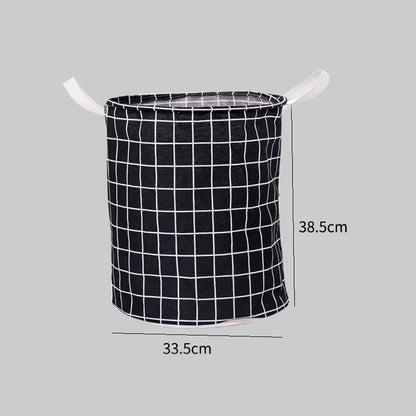 Collapsible Linen Laundry Hamper Basket by HitMyNeed
