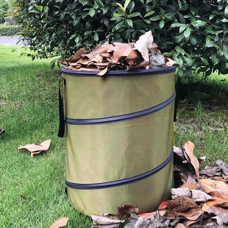 Collapsible Pop-Up Garden & Camping Trash Can 10 Gal by HitMyNeed