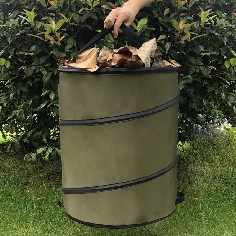 Collapsible Pop-Up Garden & Camping Trash Can 10 Gal by HitMyNeed