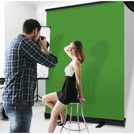 Collapsible Pull-Up Green Screen Backdrop 110x200cm by HitMyNeed