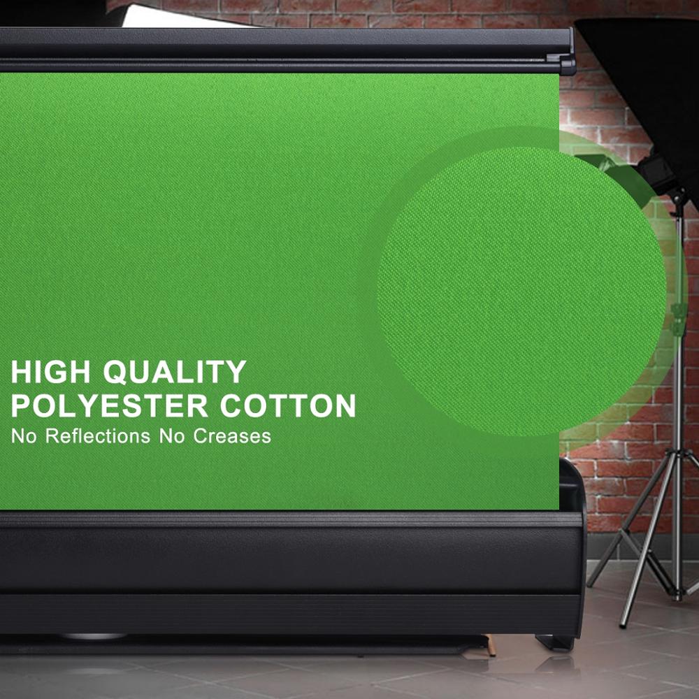 Collapsible Pull-Up Green Screen Backdrop 110x200cm by HitMyNeed