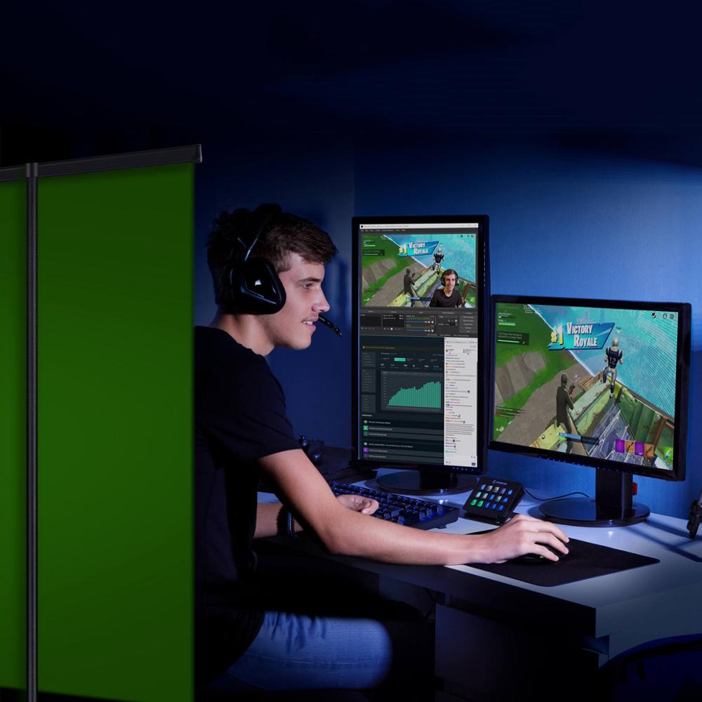 Collapsible Pull-Up Green Screen Backdrop 110x200cm by HitMyNeed