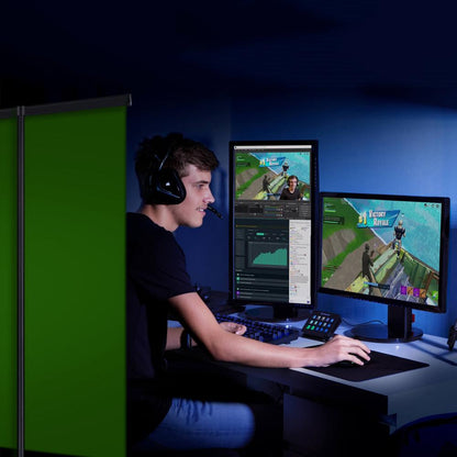 Collapsible Pull-Up Green Screen Backdrop 110x200cm by HitMyNeed