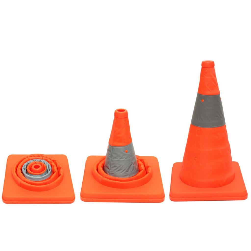 Collapsible Reflective Traffic Cone for Road Safety by HitMyNeed