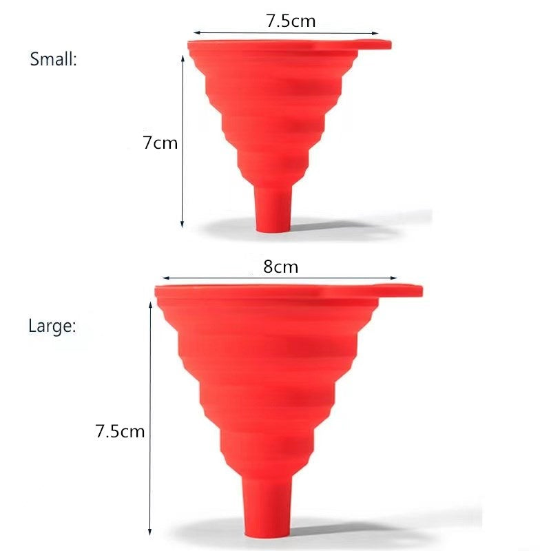 Collapsible Silicone Car & Kitchen Oil Funnel by HitMyNeed