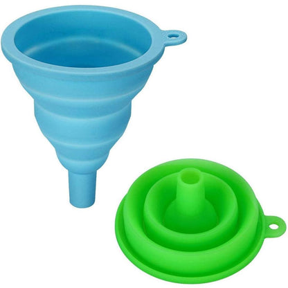 Collapsible Silicone Funnel for Kitchen and Travel by HitMyNeed