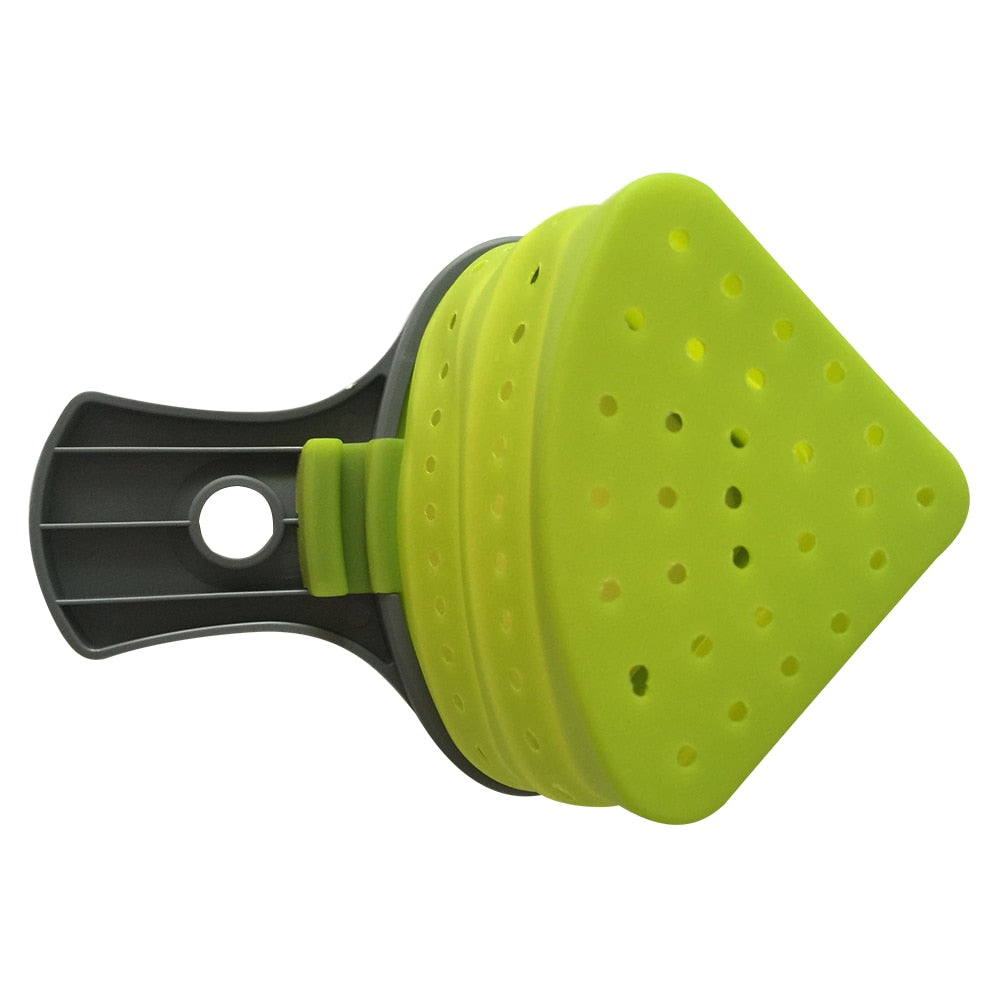 Collapsible Silicone Kitchen Strainer Tool by HitMyNeed
