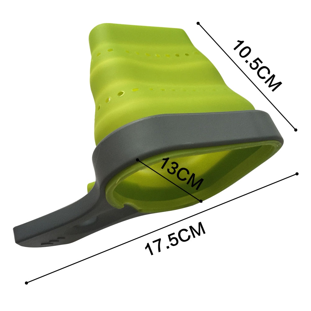 Collapsible Silicone Kitchen Strainer Tool by HitMyNeed