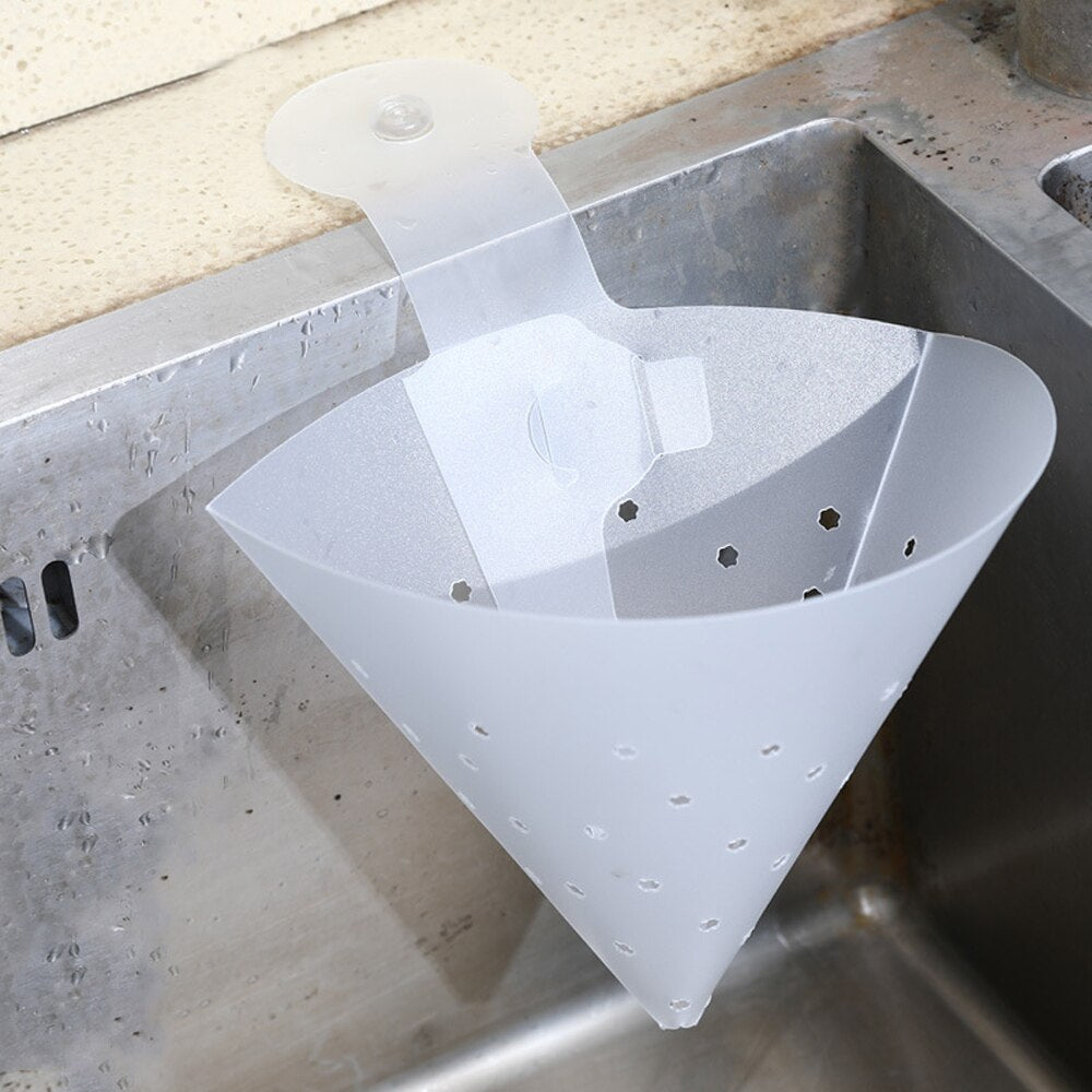 Collapsible Sink Food Catcher Drain Funnel by HitMyNeed