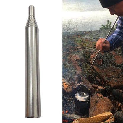 Collapsible Stainless Steel Campfire Bellow by HitMyNeed
