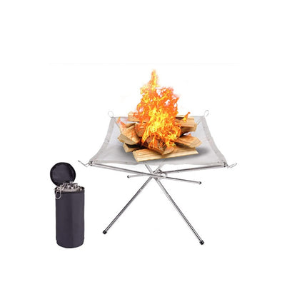 Collapsible Stainless Steel Folding Fire Pit by HitMyNeed