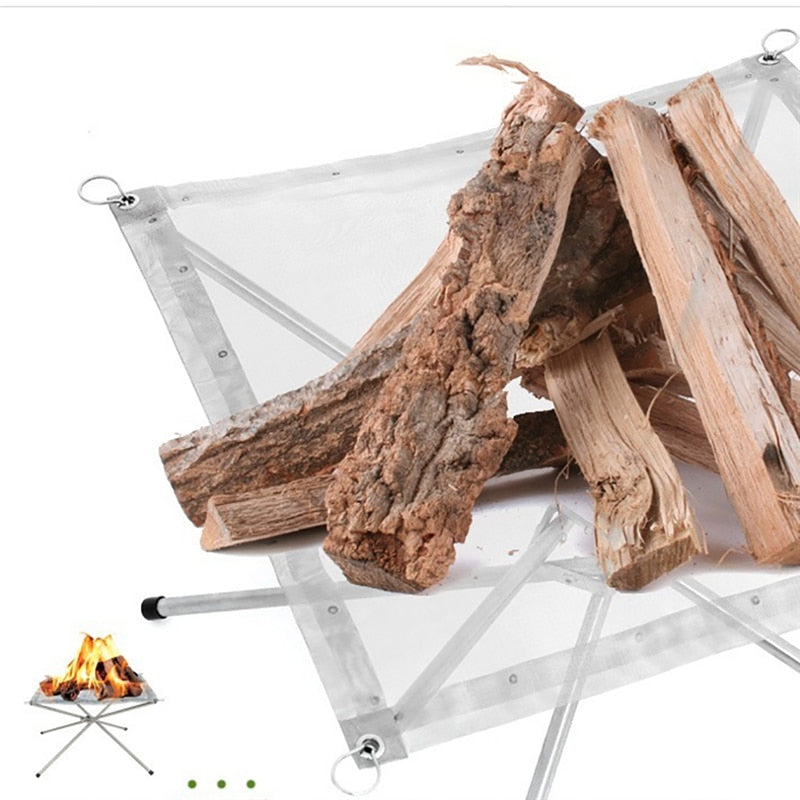 Collapsible Stainless Steel Folding Fire Pit by HitMyNeed